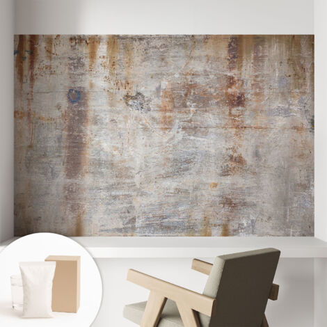 Papier peint intissé à motifs décoratifs pour salon chambre et bureau Décoration murale élégante avec colle Surface brute 104x70 cm (1/5)