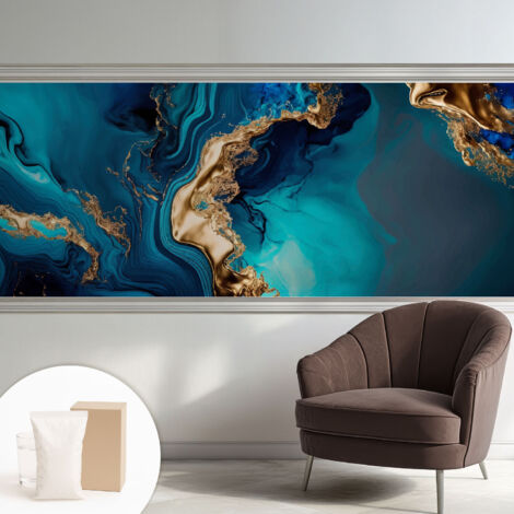 Papier peint intissé mural installation rapide du papier peint durable et résistante - Colle incluse gratuite Abstrait coloré 250x104 cm (1/5)