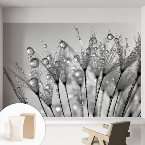 Papier peint intissé pour salon chambre à coucher peint imprimé pour mur - Colle incluse gratuite Délice humide 152x104 cm (1/5)