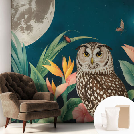 Papier peint avec colle pour décoration moderne de salon chambre à coucher cuisine et bureau Facile Safari lunaire 250x250 cm (1/5)