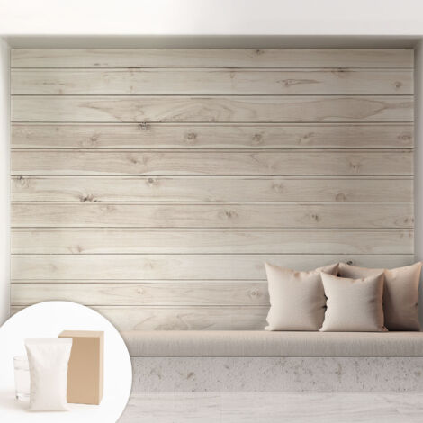 Papier peint décoratif avec colle pour salon, chambre à coucher et bureau – Design moderne et facile à poser Bois naturel 208x146 cm (1/5)