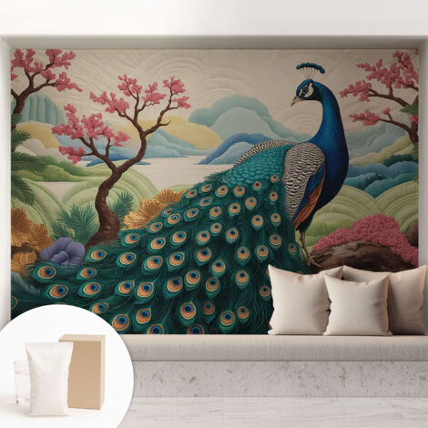 Papier peint intissé pour salon chambre à coucher peint imprimé pour mur - Colle incluse gratuite Beauté exotique 208x146 cm (1/5)