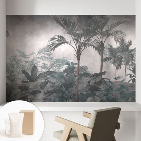 Papier peint intissé avec imprimé pour décoration intérieure pour rénovation a motif - Colle incluse gratuite Nature exotique 104x70 cm (1/5)