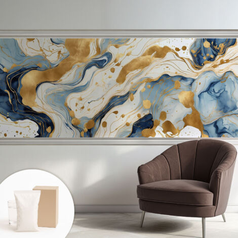 Papier peint intissé avec imprimé pour décoration intérieure pour rénovation a motif - Colle incluse gratuite Élégance abstraite 250x104 cm (1/5)