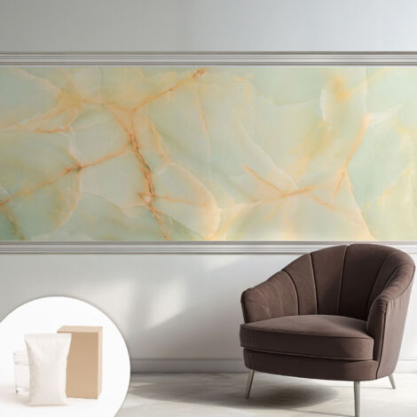 Papier peint intissé décoratif pour salon chambre et cuisine Facile à poser avec colle Élégance marbrée 250x104 cm (1/5)
