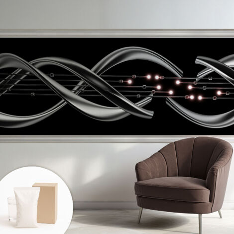 Papier peint intissé mural classique avec imprimé motifs décoratifs design élégant non‑tissé Motif tressé 250x104 cm (1/5)