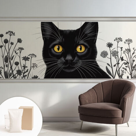 Papier peint intissé décoratif pour salon chambre et cuisine Facile à poser avec colle Fleurs de coquelicot 250x104 cm (1/5)