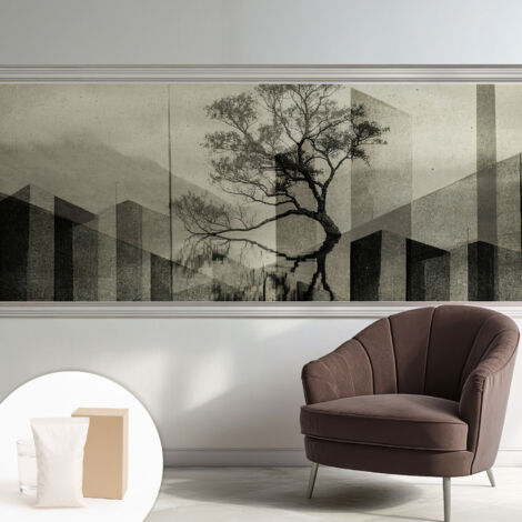 Papier peint intissé mural classique avec imprimé motifs décoratifs design élégant non‑tissé Élégance austère 250x104 cm (1/5)
