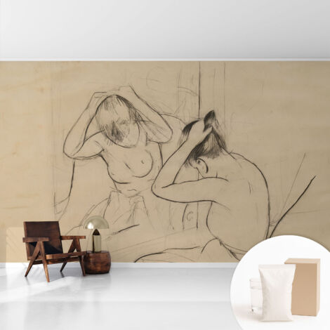 Papier peint intissé décoratif pour salon chambre et cuisine Facile à poser avec colle Élégance artistique 416x254 cm (1/5)