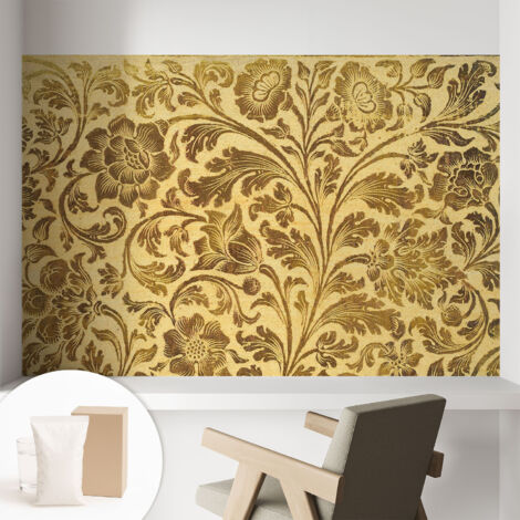 Papier peint intissé mural classique avec imprimé motifs décoratifs design élégant non‑tissé Motif floral 104x70 cm (1/5)