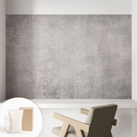 Papier peint intissé avec imprimé pour décoration intérieure pour rénovation a motif - Colle incluse gratuite Motif en béton 104x70 cm (1/5)
