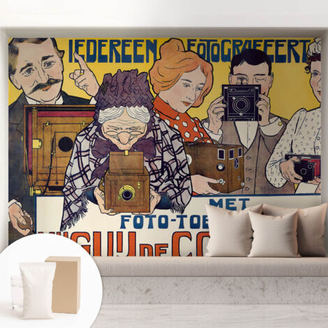 Papier peint intissé décoratif pour salon chambre et cuisine Facile à poser avec colle Passion pour la photographie 208x146 cm (1/5)