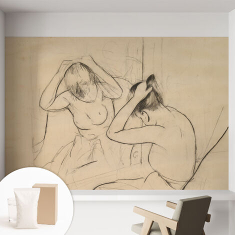 Papier peint intissé décoratif pour salon chambre et cuisine Facile à poser avec colle Élégance artistique 152x104 cm (1/5)