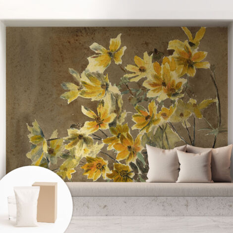 Papier peint intissé avec imprimé pour décoration intérieure pour rénovation a motif - Colle incluse gratuite Éléphant 208x146 cm (1/5)
