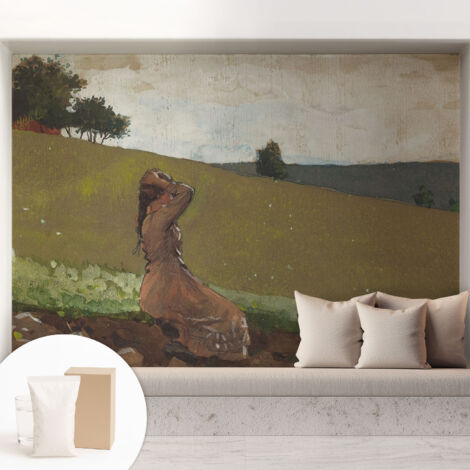 Papier peint intissé décoratif pour chambre et salon Design moderne à poser facilement - Colle incluse gratuite Scène paisible 208x146 cm (1/5)