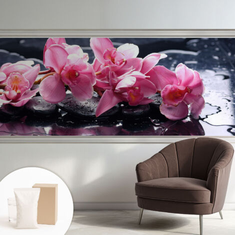 Papier peint intissé décoratif pour salon chambre et cuisine Facile à poser avec colle Élégance florale 250x104 cm (1/5)