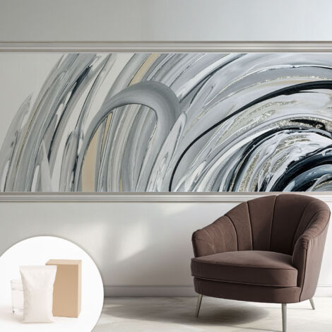 Papier peint intissé avec imprimé pour décoration intérieure pour rénovation a motif - Colle incluse gratuite Marbre abstrait 250x104 cm (1/5)