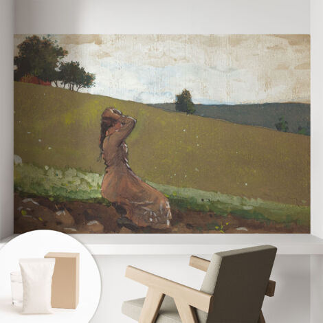 Papier peint intissé décoratif avec colle pour salon chambre et bureau Installation rapide Scène paisible 104x70 cm (1/5)