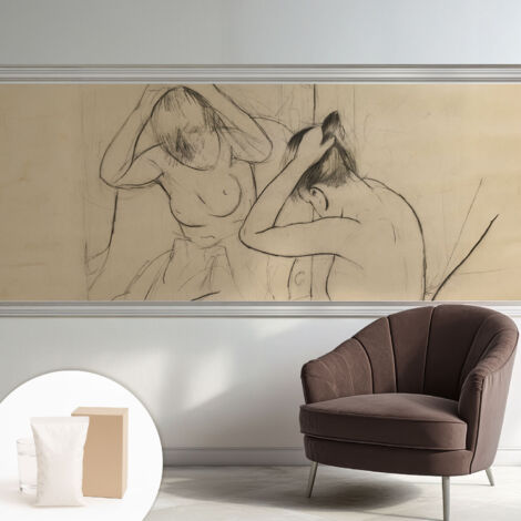 Papier peint intissé décoratif pour salon chambre et cuisine Facile à poser avec colle Élégance artistique 250x104 cm (1/5)