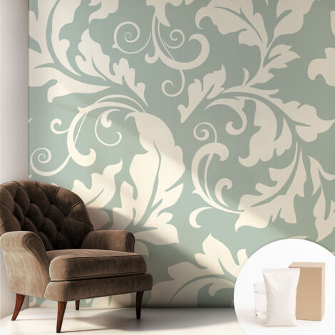Papier peint intissé décoratif pour salon chambre et cuisine Facile à poser avec colle Feuilles décoratives 250x250 cm (1/5)