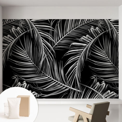 Papier peint intissé avec imprimé pour décoration intérieure pour rénovation a motif - Colle incluse gratuite Motif exotique 152x104 cm (1/5)