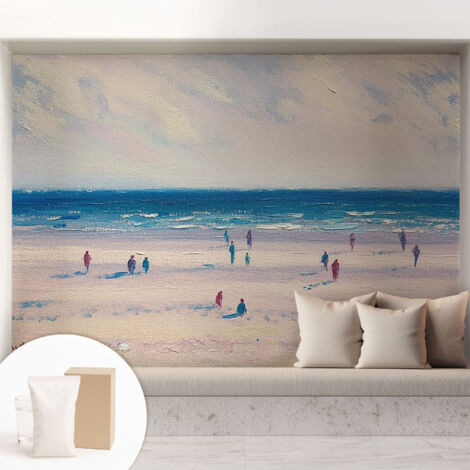 Papier peint intissé avec imprimé pour décoration intérieure pour rénovation a motif - Colle incluse gratuite Paysage marin 208x146 cm (1/5)