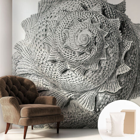 Papier peint intissé avec imprimé pour décoration intérieure pour rénovation a motif - Colle incluse gratuite L'art de la nature 250x250 cm (1/5)