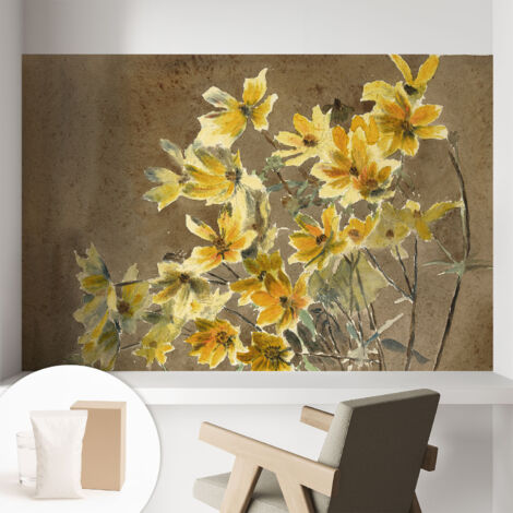 Papier peint intissé mural pour salon chambre à coucher tendance et originale - Colle incluse gratuite Éléphant 104x70 cm (1/5)