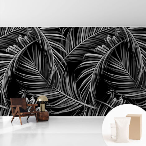 Papier peint intissé avec imprimé pour décoration intérieure pour rénovation a motif - Colle incluse gratuite Motif exotique 416x254 cm (1/5)