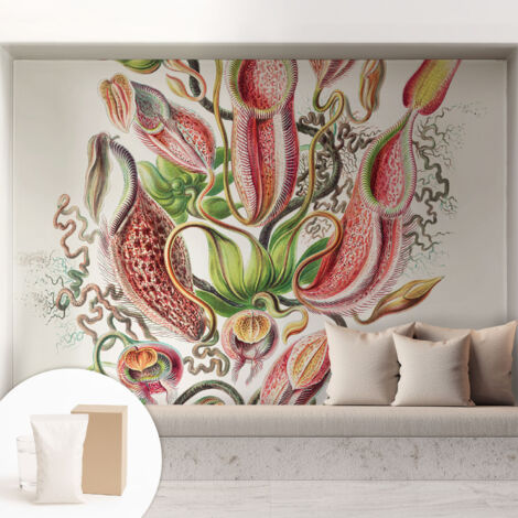 Papier peint intissé classique moderne pour salon et chambre à coucher Décoration rapide avec colle Détails végétaux 208x146 cm (1/5)