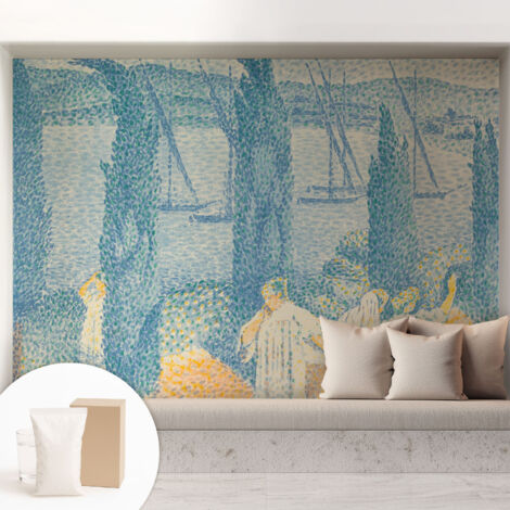 Papier peint intissé décoratif pour salon chambre et cuisine Facile à poser avec colle Journée de farniente 208x146 cm (1/5)