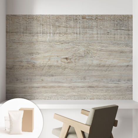 Papier peint intissé mural avec imprimé motifs décoratifs - style contemporain - Colle incluse gratuite Cernes de bois 104x70 cm
