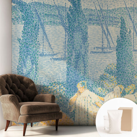 Papier peint intissé décoratif pour salon chambre et cuisine Facile à poser avec colle Journée de farniente 250x250 cm (1/5)