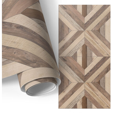 Film auto-adhésif - adhésif décoratif - imperméable - pour meubles - pour armoires Puzzle en bois 75x150 cm (1/5)