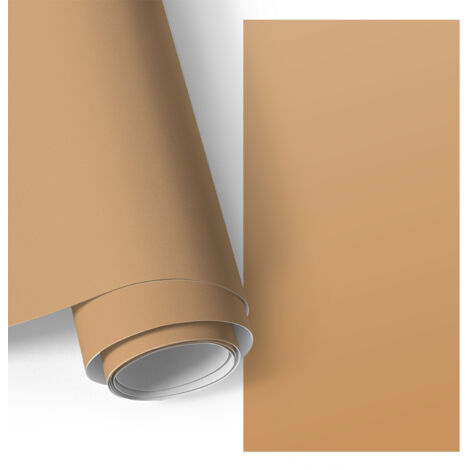 Film adhésif - adhésif décoratif - rénovation facile - pour meubles - pour table Orange terne 75x150 cm (1/5)
