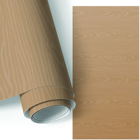 Film adhésif - adhésif décoratif - rénovation facile - pour meubles - pour commodes Motif bois 65x130 cm (1/5)