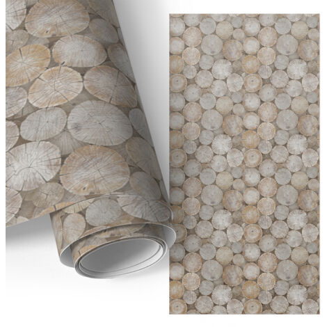 Film adhésif décoratif - look premium - transformation facile - durable - pour placard - pour meubles Texture bois 65x130 cm (1/5)