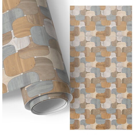 Film auto-adhésif - adhésif décoratif - imperméable - pour meubles - pour portes Motifs bois 65x130 cm (1/5)