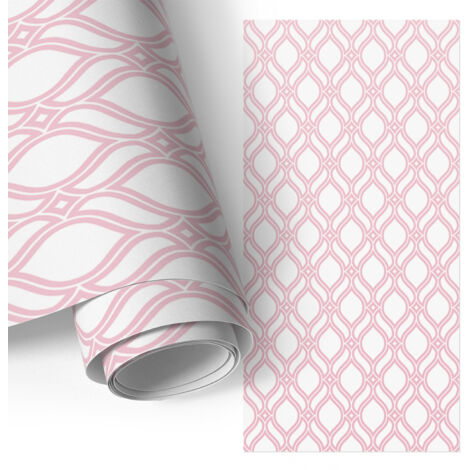 Film adhésif - adhésif décoratif - facile à poser - pour meubles - pour cuisine - pour table Élégance rose 75x150 cm (1/5)