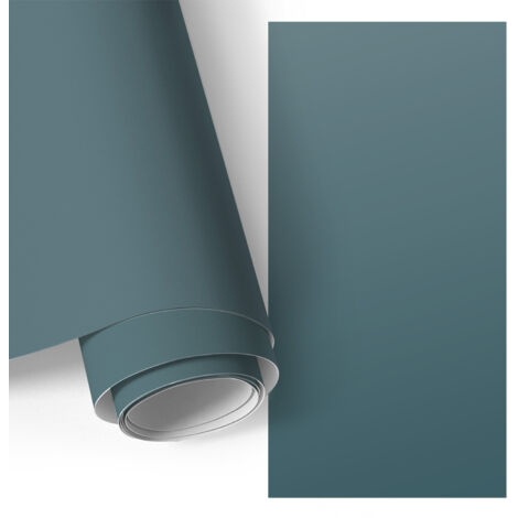Film adhésif - adhésif décoratif - rénovation facile - pour meubles - pour table Turquoise foncé 75x150 cm (1/5)