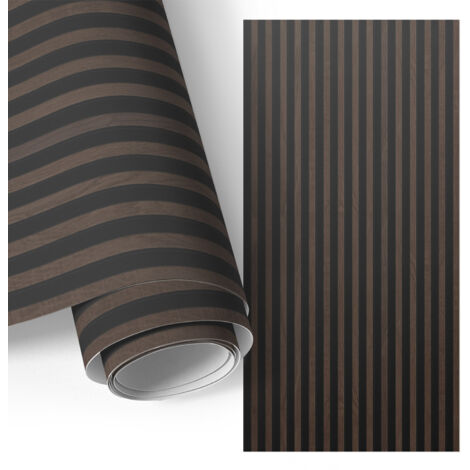 Film adhésif - adhésif décoratif - facile à poser - pour meubles - pour cuisine - pour table Verticales en bois 75x150 cm (1/5)
