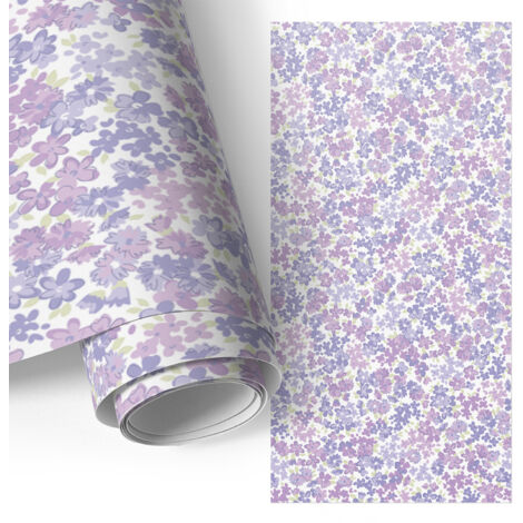 Film auto-adhésif - adhésif décoratif - imperméable - pour meubles - pour portes Fleurs colorées 75x150 cm (1/5)