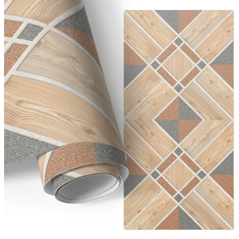Film adhésif décoratif - look premium - transformation facile - durable - pour placard - pour meubles Mosaïque en bois 50x100 cm (1/5)