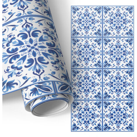 Film adhésif décoratif - autocollant - énovation facile - pour meubles de salle de bain Motifs floraux 50x100 cm