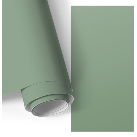 Film adhésif - adhésif décoratif - rénovation facile - pour meubles - pour table Vert terne 50x100 cm (1/5)