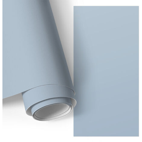 Film auto-adhésif - adhésif décoratif - imperméable - pour meubles - pour portes Bleu pastel 65x130 cm (1/5)
