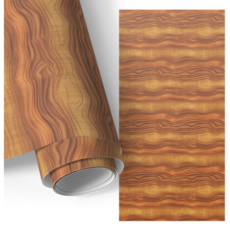 Film adhésif - adhésif décoratif - facile à poser - pour meubles - pour cuisine - pour table Vagues de bois 75x150 cm (1/5)