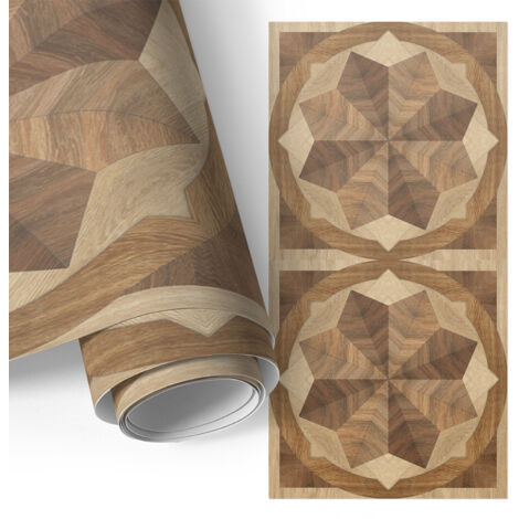 Revêtement adhésif - Films autoadhésifs - Application facile - pour tiroirs - pour plans de travail Cercles en bois 50x100 cm (1/5)