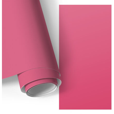 Film adhésif - adhésif décoratif - facile à poser - pour meubles - pour cuisine - pour table Rose énergique 75x150 cm (1/5)