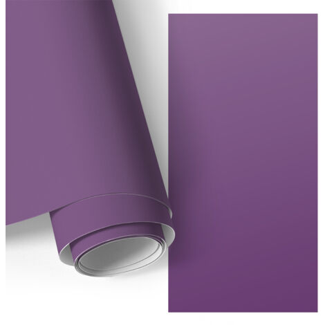 Film adhésif - adhésif décoratif - rénovation facile - pour meubles - pour commodes Violet intense 75x150 cm (1/5)